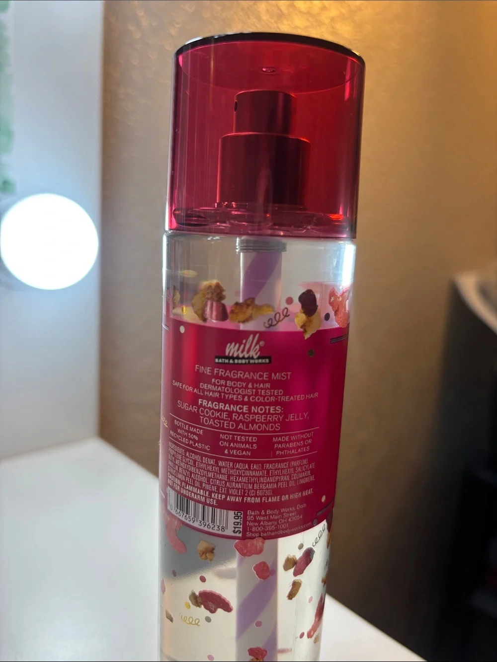 Bath & Body Works Raspberry Holiday Pie Bar Fine Fragrance